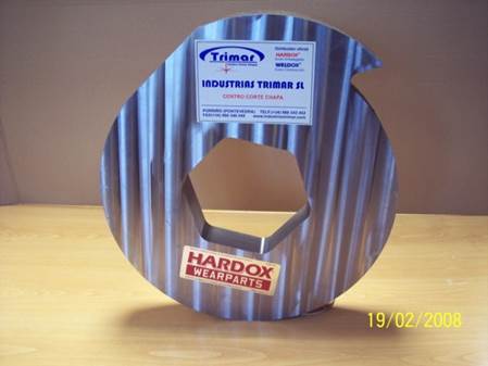 Hardox wearparts Shredder blades with better shape stability