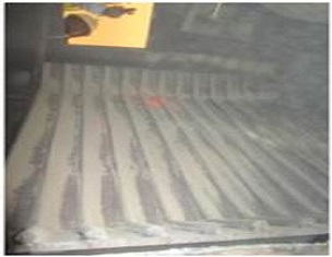 Deflector plates with long service life