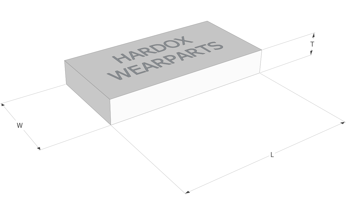 Wear pads in Hardox® steel