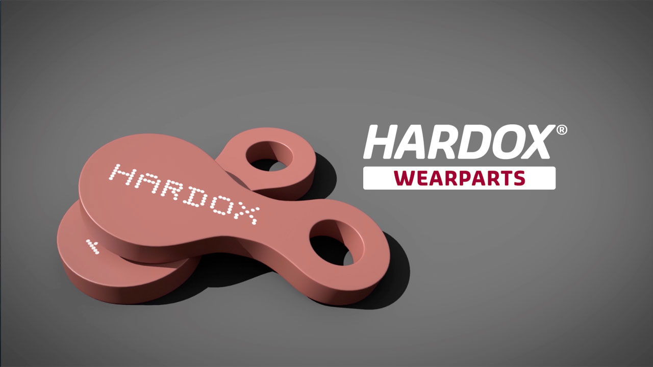 ชิ้นส่วนที่สร้างด้วยเหล็กกล้ากันสึก Hardox® ซึ่งซื้อได้จากศูนย์ Hardox® Wearparts ในท้องที่
