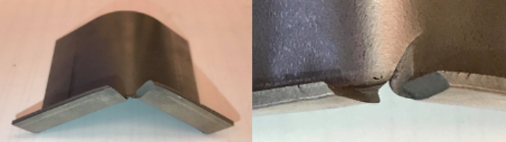 Utilizza un test pratico per convalidare la deformazione dei bordi sui bordi rifilati dell'acciaio AHSS