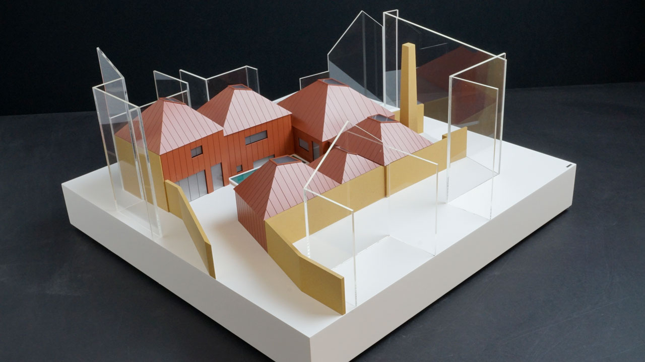 Model plechového domu