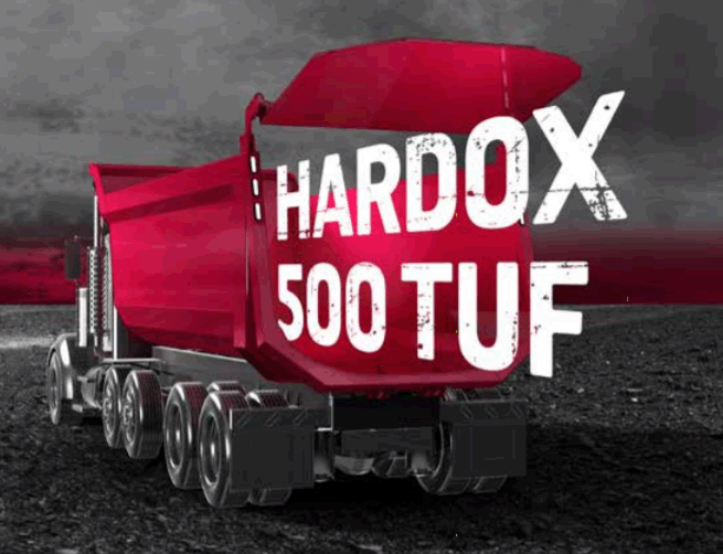 Damperler için Hardox 500 Tuf