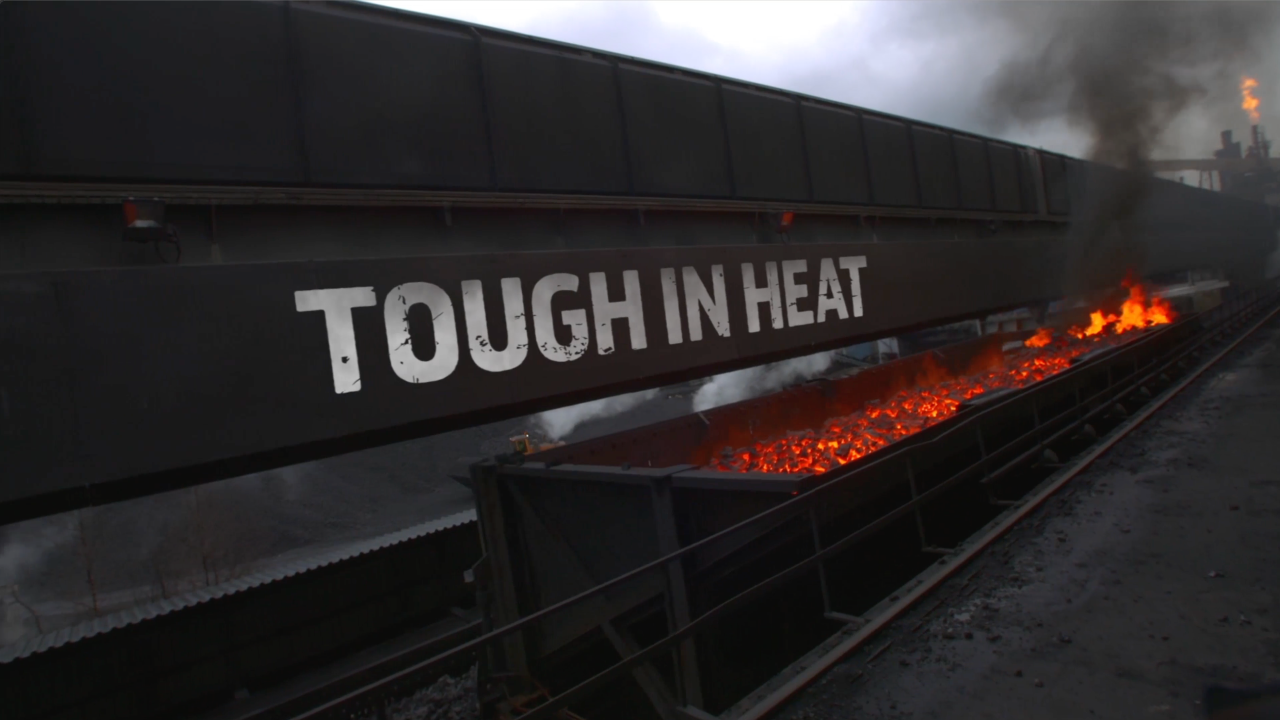 “Tough in heat” branded on hot coking plant equipment that uses Hardox® HiTemp high-temperature steel.