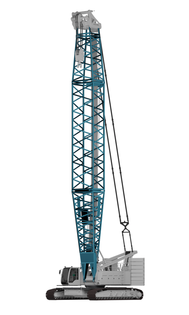 Crane with a boom section made in high-strength Strenx® hollow section.